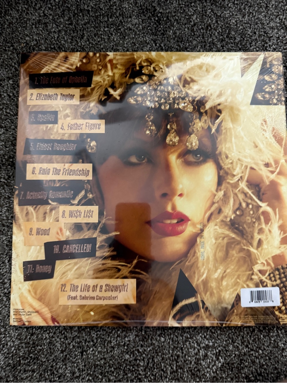 Taylor swift life of a showgirl vinyl